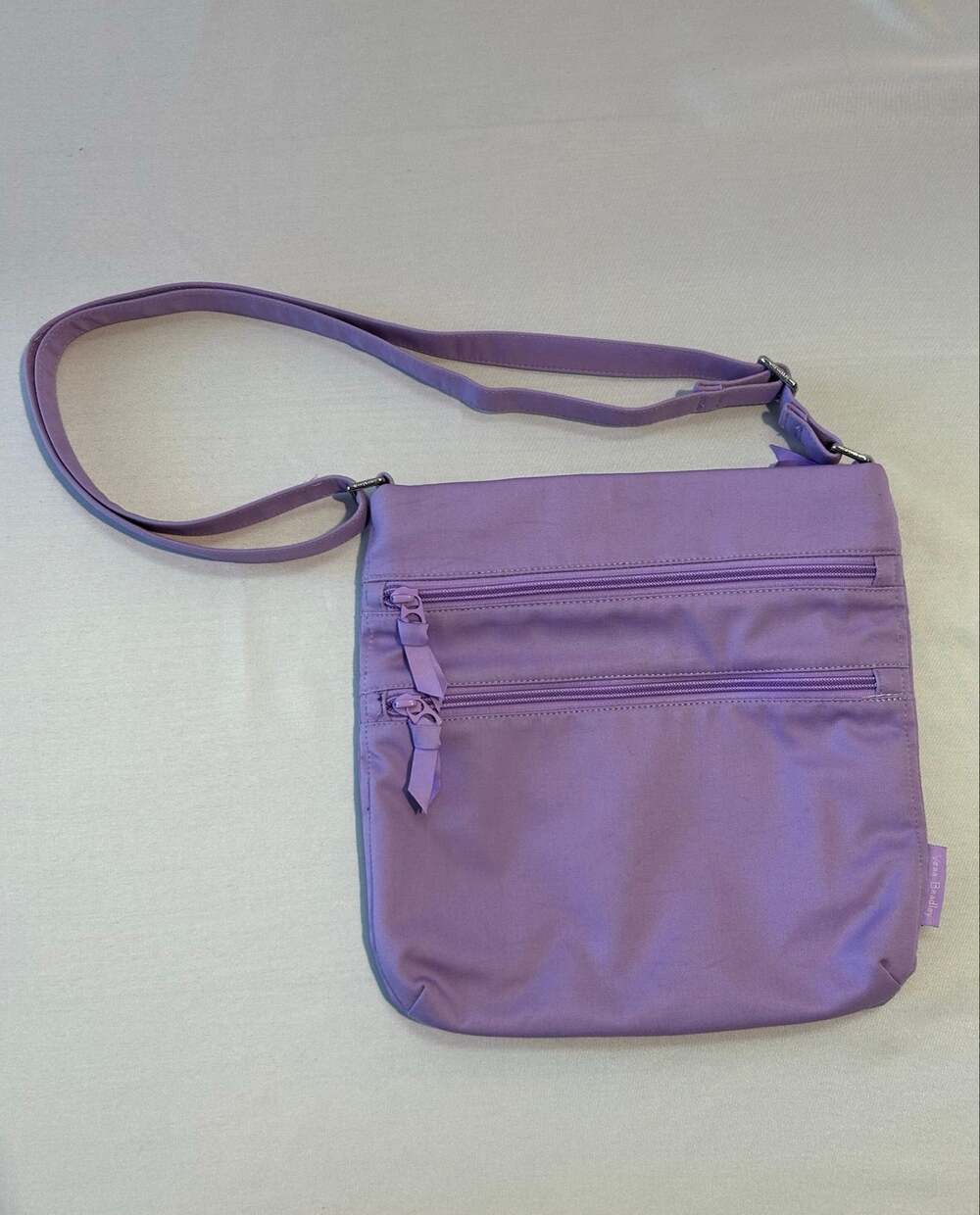 Vera Bradley Triple Zip Hipster Crossbody Bag Lavender